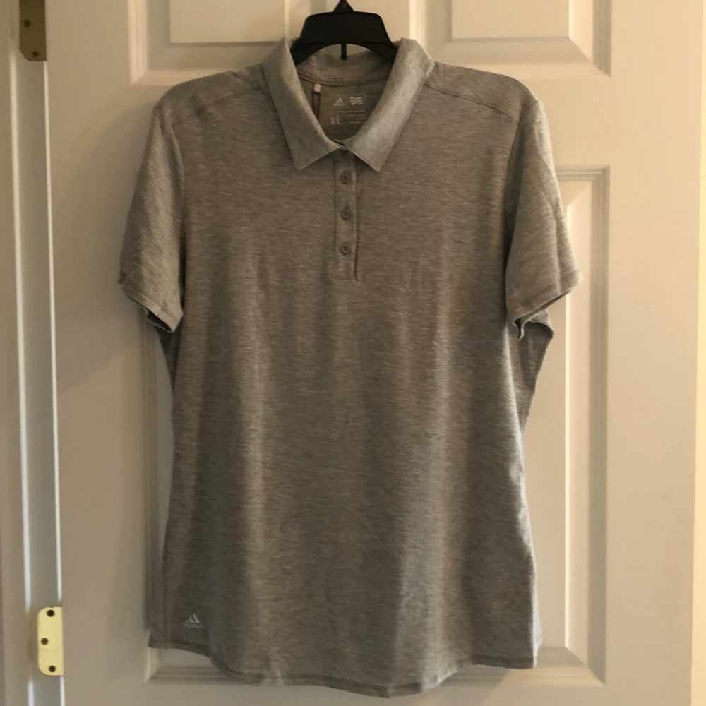Gray polo shirt